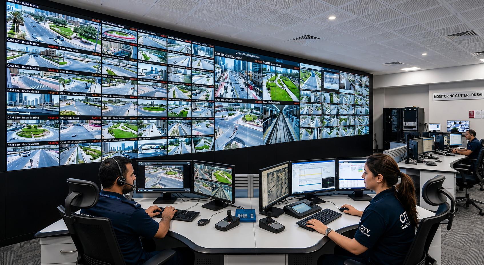 Video wall display banner